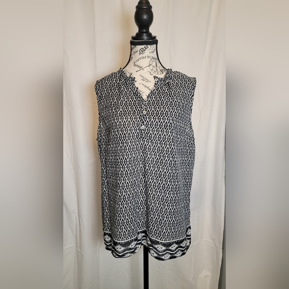 Talbots Womens Sleeveless Top Size XL - Picture 1 of 8